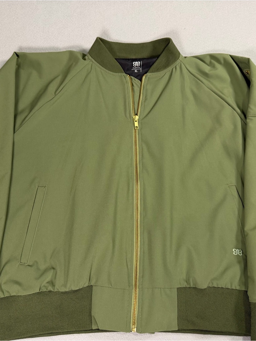 Albion Olive Green Women's Bomber Jacket